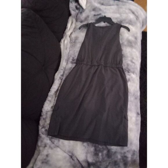 Patagonia Fleet with Belted Tank Dress Black Small - Picture 2 of 11